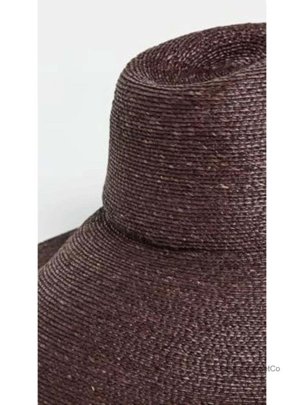 Woven Straw Bucket Hat with Pinched Crown, Sun Protection, Spot Clean